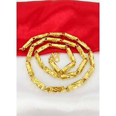 Dây chuyền nam mạ Vàng 24k đốt trúc D8