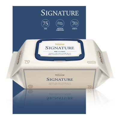 Khăn Ướt Nhập Khẩu Hàn Quốc Bebesup Signature 70 Tờ/Gói Thương Hiệu Bebesup
