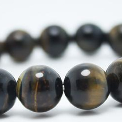 Vòng tay đá mắt hổ nâu MS117, vòng tay phong thủy hợp mệnh Kim, Mộc cho nam và nữ