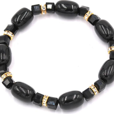 Chuỗi tay đá thạch anh đen FSEE8