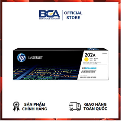Mực in HP 202A Yellow Original LaserJet Toner Cartridge (CF502A) - Hàng chính hãng
