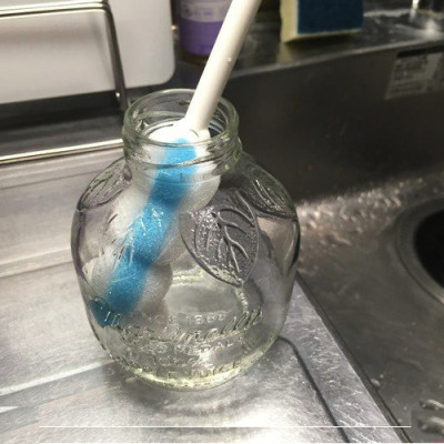 Dụng cụ rửa chai lọ, bình sữa có đầu mút - Nội địa Nhật Bản