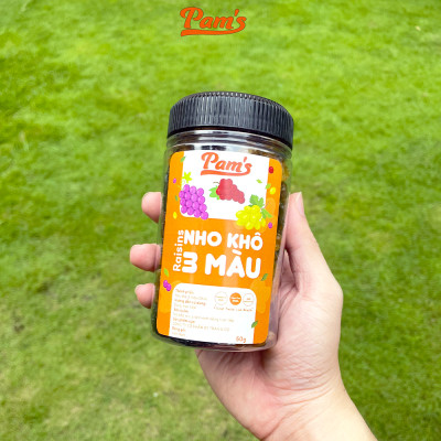 Nho Khô Sấy Mọng Không Đường Pams 200g/hũ - Hàng Nhập Khẩu Chile, Chua Ngọt Tự Nhiên