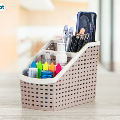 Khay Nhựa Tiện Ích 4 Ngăn Việt Nhật , Khay Nhựa 4 Ngăn Để Vật Dụng Văn Phòng , Khay Nhựa 4 ngăn Để Dụng Cụ Trang Điểm - Hàng chính hãng 