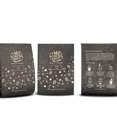 Cà Phê Culi Robusta Rang Xay Nguyên Chất 100% Real Bean Coffee (250g)