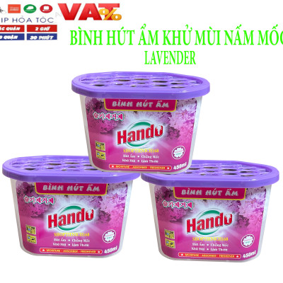 Bình hút ẩm khử mùi chống mốc than hoạt tính Hando 450ml