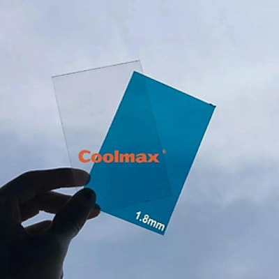 Tấm poly đặc Coolmax 1,8ly, khổ rộng 1,8m - tấm lợp lấy sáng - tấm nhựa trong suốt