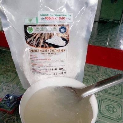 BỘT SẮN DÂY TA NGUYÊN CHẤT MẸ KEN GÓI 500GR - mát gan, thanh nhiệt 
