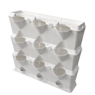 Chậu Treo Trồng Rau Ban Công Đứng Minigarden (Set 10 Bộ) nhập khẩu Châu Âu kèm hệ thống tưới nhỏ giọt bán tự động với năng suất rau cao