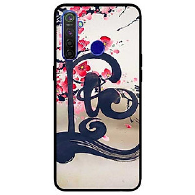 Ốp lưng dành cho Realme 6i mẫu Thư Pháp LỘC Nền Anh Đào