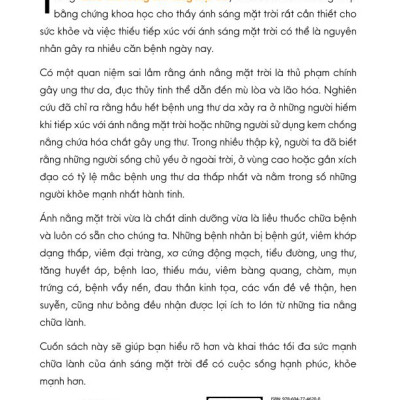 Sách -Chữa Lành Bằng Ánh Sáng Mặt Trời