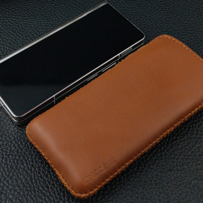 Bao Da Dây Rút cho Samsung Z Fold2 Z Fold3 Z Fold4 Da Bò Thật