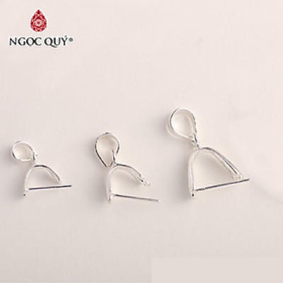 Combo 2 cái charm bạc khoen móc mặt dây chuyền - Ngọc Quý Gemstones