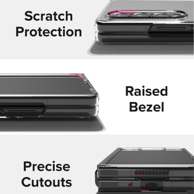 Ốp lưng chống sốc trong suốt cho Samsung Galaxy Z Fold 4 hiệu Likgus Crashproof giúp chống chịu  mọi va đập - hàng nhập khẩu