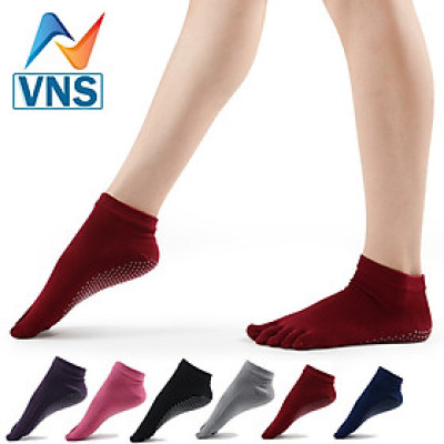 TẤT VỚ CHỐNG TRƯỢT XỎ NGÓN MK1318 CỔ NGẮN THỂ THAO - YOGA, VỚ CHỐNG TRƯỢT CAO CẤP CÓ ĐỘ BÁM CAO THỎA MÁI VÀ THẤM HÚT MỒ HÔI TỐT (TẤT, VỚ CHO NỮ SIZE GIÀY TỪ 35 -38) - 1 ĐÔI