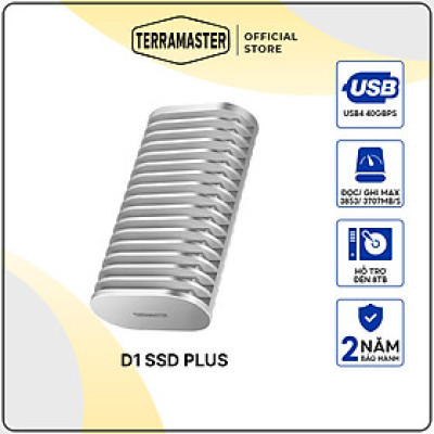 Box SSD TerraMaster D1 SSD Plus M.2 2280 NVMe 40Gbps Hàng chính hãng