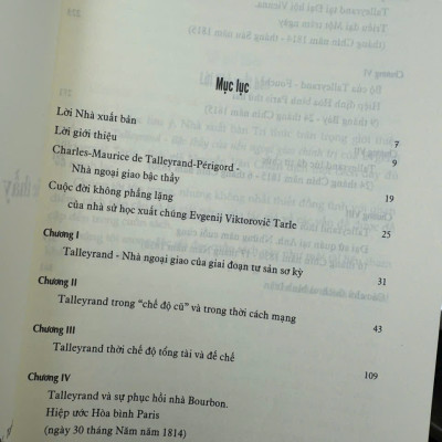 TALLEYRAND - BẬC THẦY CỦA NỀN NGOẠI GIAO CHÍNH TRỊ - Evgenij Viktorovič Tarle – Nxb Tri Thức