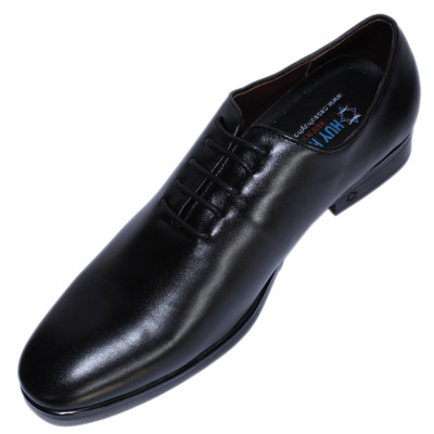 Giày tây nam Huy Hoàng cột dây màu đen HT7501