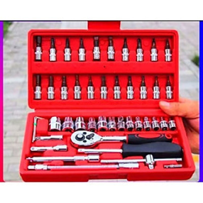 BỘ DỤNG CỤ ĐỒ NGHỀ SỮA CHỮA 46 CHI TIẾT THÁO LẮP ĐA CHỨC NĂNG THUẬN TIỆN CHO MỌI NHÀ