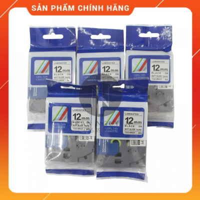 [Combo 3 hộp] Nhãn In đa lớp Tz2-m931 - Đen nền bạc 12mm x 8m - Hàng nhập khẩu
