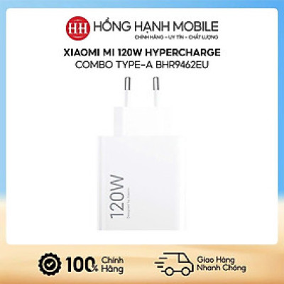 Cốc Sạc Xiaomi Mi 120W HyperCharge Combo Type-A BHR9462EU - Hàng Chính Hãng