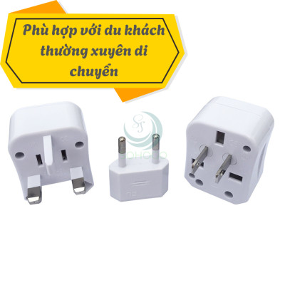 Bộ Chuyển Đổi Ổ Cắm Du Lịch- Adapter Du Lịch Quốc Tế 3 Chân – Ổ Cắm Chuyển Đổi Chuẩn Quốc Tế Mini- Ổ Cắm Đa Chuẩn Du Lịch – Gọn Nhẹ Tiện Lợi- Bộ Chuyển Phích Cắm Đa Năng Du Lịch Toàn Cầu