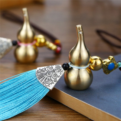 Dây treo phong thủy -dây treo trang trí - dây treo trang trí ô tô hồ lô may mắn bằng đồng D1