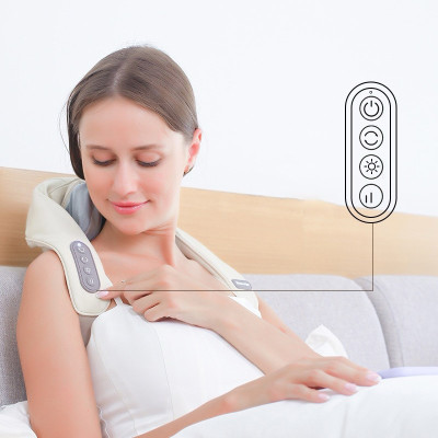 ￼Đai Massage Cổ Vai Gáy Công Nghệ Nhật Bản Cao Cấp Xoa Bóp Giảm Mệt Mỏi Căng Thẳng