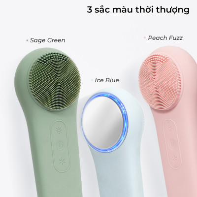 Máy Rửa Mặt Massage Tích Hợp Liệu Pháp Ánh Sáng Và Nhiệt Halio Multi-Task Cleansing & Massaging Device - Hàng Chính Hãng