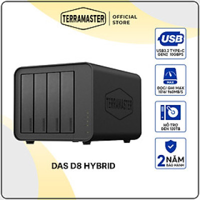 Thiết bị lưu trữ DAS D8 Hybrid 8bay hàng chính hãng