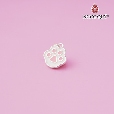 Charm treo hình bàn chân chó - Ngọc Quý Gemstones