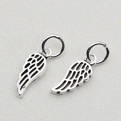 Combo 4 cái charm bạc hình cánh thiên thần treo - Ngọc Quý Gemstones