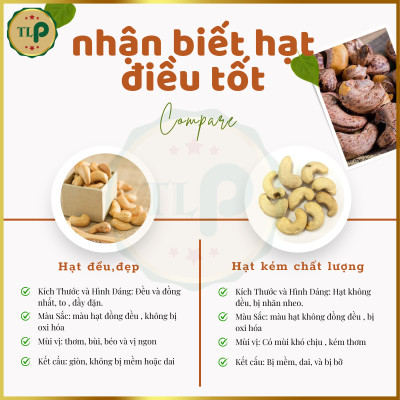 HẠT ĐIỀU RANG MUỐI XẾP HOA TÂN LỘC PHÁT COMBO  1KG - MỖI HỘP 500G