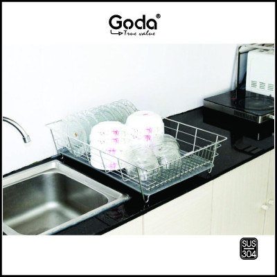 Rổ úp chén dĩa inox 304 loại đại Goda