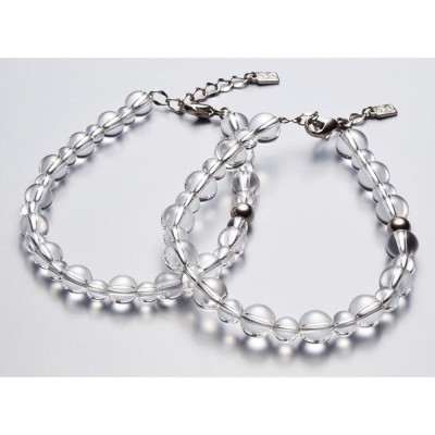 Vòng tay Phiten đá pha lê combi (6mm/8mm) AQ809025/AQ809027