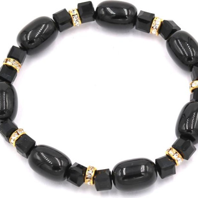 Chuỗi tay đá thạch anh đen FSEE8