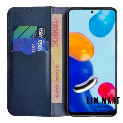 Bao da Lishen dạng ví dành cho Xiaomi 12 - Hàng nhập khẩu