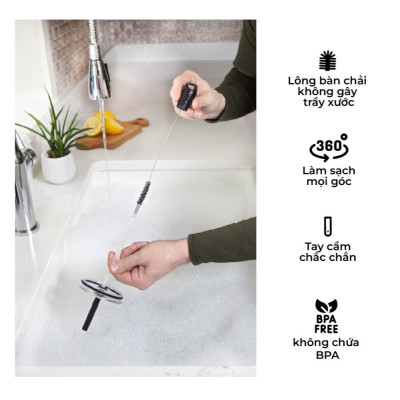 Bộ vệ sinh ống hút và nắp ly MiiR thương hiệu Mỹ nhập khẩu chính hãng