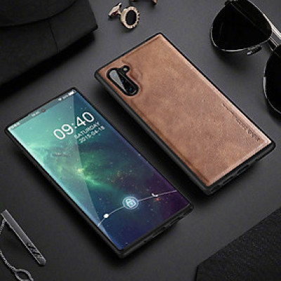 Ốp lưng da cho Samsung Galaxy Note 8, Note 9, Note 10, Note 10 Plus, Note 10 Lite hãng X-level cao cấp viền mềm chống sốc - Hàng chính hãng