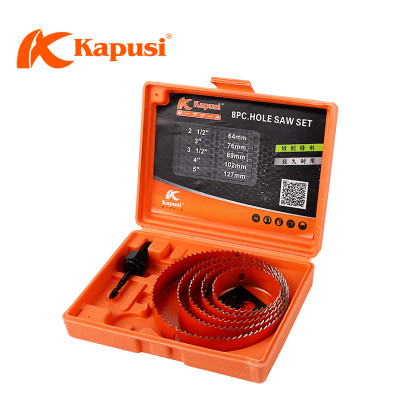 Bộ mũi khoan khoét lỗ thạch cao, gỗ 8 và 16 chi tiết, Kapusi Japan