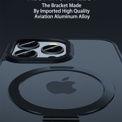 Ốp Lưng Trong Suốt Mipow Ring Holder iPhone 15 Pro/Pro Max Hàng Chính Hãng