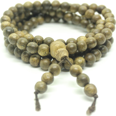 Vòng Tay Trầm Hương 108 Hạt (Nam) Từ Trầm Tốc Lào Tự Nhiên