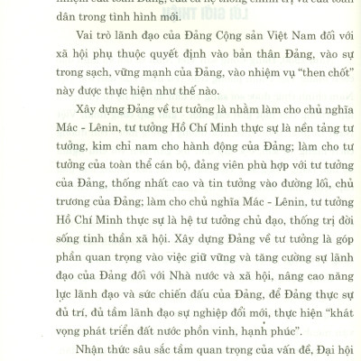 Xây Dựng Đảng Về Tư Tưởng Trong Tình Hình Mới - Những Vấn Đề Lý Luận Và Thực Tiễn Cấp Bách