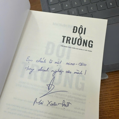 Sách Đội Trưởng - Cẩm nang thực chiến cho Quản lý cấp trung - Tác giả Mai Xuân Đạt