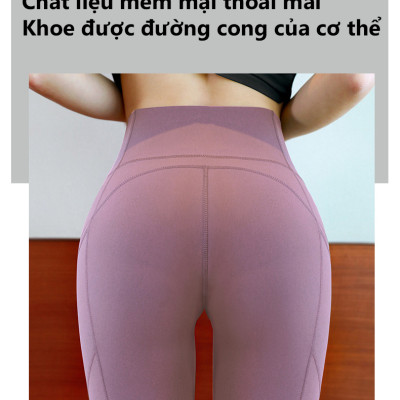 Quần Gym Yoga Form Lửng Tạo Dáng Mông Đào Cleacco , Chất Liệu Co Giãn 4 Chiều , Thoải Mái , Dáng Đẹp - Hàng Chính Hãng BORO SPORT