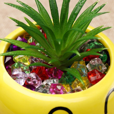 100 viên sỏi nhựa hình kim cương nhiều màu loại to trang trí chậu cây cảnh, bể cá, tiểu cảnh, slime  AZ-1824