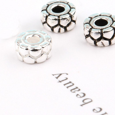 Combo 10 cái charm bạc chặn hình răng cưa - Ngọc Quý Gemstones