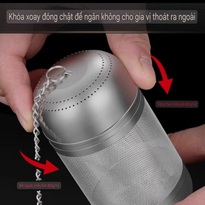 ( MẪU MỚI 2025 ) Quả Lọc Trà Inox SUS 316L Quả Lọc Trà Gia Vị Thảo Quả Lỗ Lọc Siêu Mịn Kháng Khuẩn Công Nghệ CNC Cao Cấp 