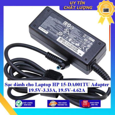 Sạc dùng cho Laptop HP 15-DA001TU Adapter 19.5V-3.33A, 19.5V-4.62A - Hàng Nhập Khẩu New Seal