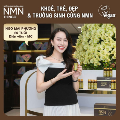 1 Hộp NMN Thingo - Nước uống trường sinh - Khoẻ, trẻ, đẹp, hộp 10 chai - Gian hàng chính hãng